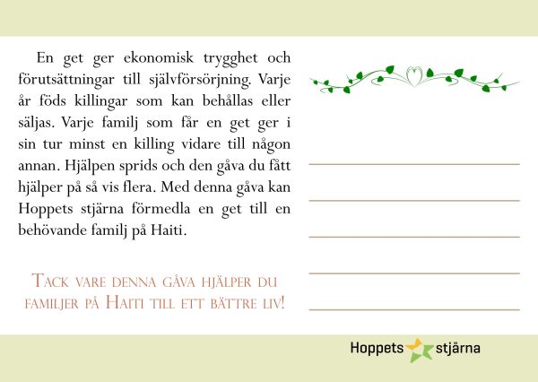 Lahjakortti Vuohi - Image 3