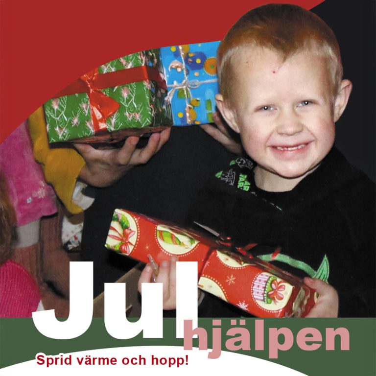 Julpaket delas ut till behövande familjer genom Hoppets Stjärna Finlands insamling Julhjälpen