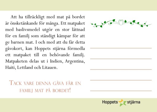 Gåvokort Matpaket - Bild 3